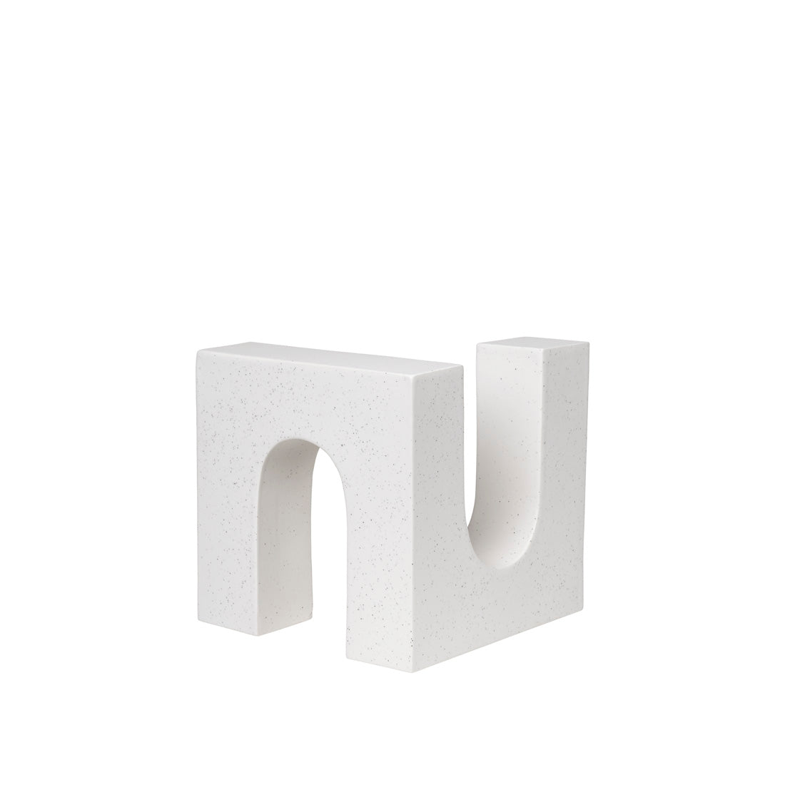 Brick Sculpture in off-white earthenware by Kristina Dam Studio