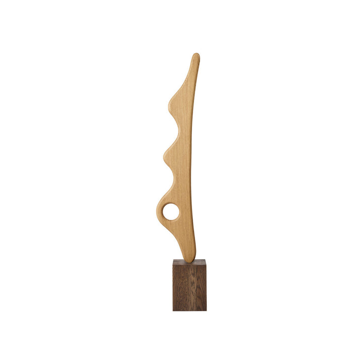 Drift Sculpture in oiled and lacquered oak by Kristina Dam Studio