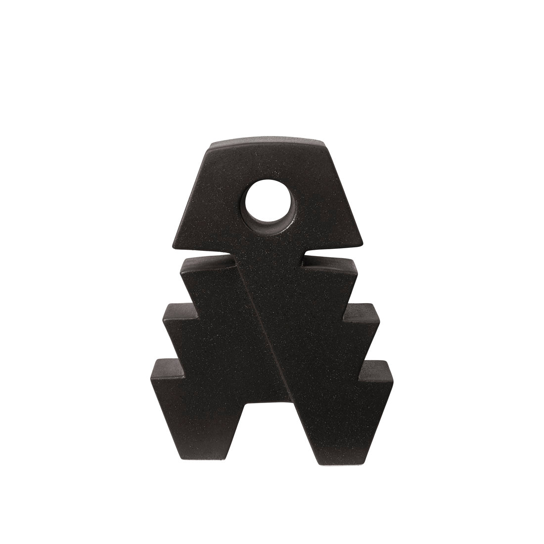 Attitude Sculpture in black earthenware by Kristina Dam Studio